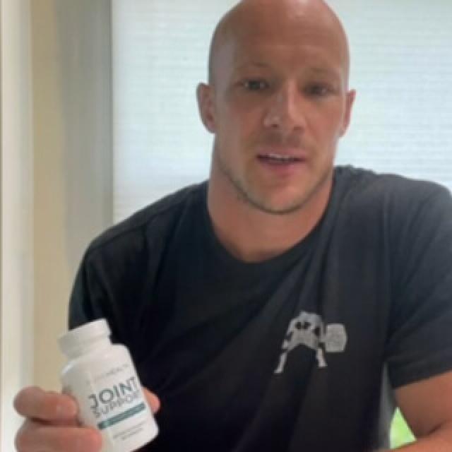 influencer with a bottle