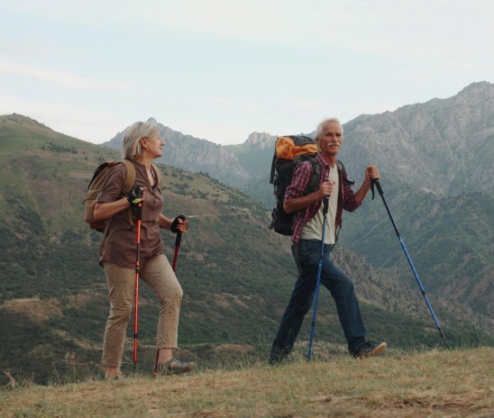 couple hiking